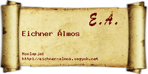 Eichner Álmos névjegykártya